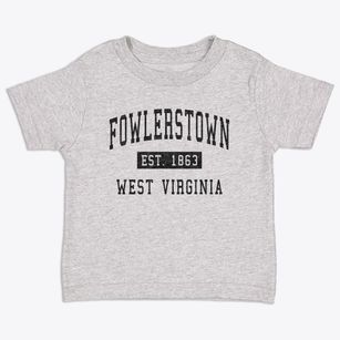 Fowlerstown West Virginia Classic Established Toddler T-Shirt