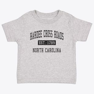 Hardee Cross Roads North Carolina Classic Established Toddler T-Shirt