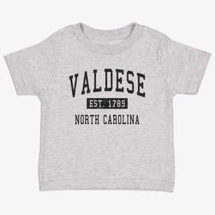 Valdese North Carolina Classic Established Toddler T-Shirt