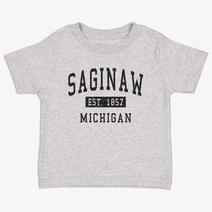 Saginaw Michigan Classic Established Toddler T-Shirt