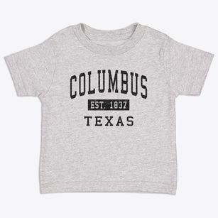 Columbus Texas Classic Established Toddler T-Shirt