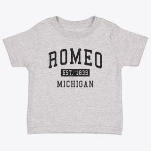 Romeo Michigan Classic Established Toddler T-Shirt