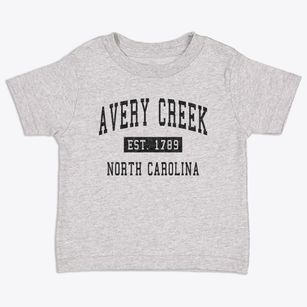 Avery Creek North Carolina Classic Established Toddler T-Shirt