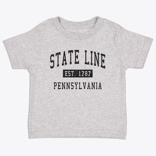 State Line Pennsylvania Classic Established Toddler T-Shirt