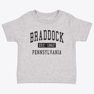 Braddock Pennsylvania Classic Established Toddler T-Shirt