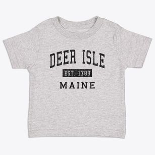 Deer Isle Maine Classic Established Toddler T-Shirt