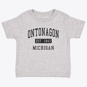 Ontonagon Michigan Classic Established Toddler T-Shirt