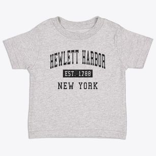Hewlett Harbor New York Classic Established Toddler T-Shirt