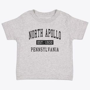 North Apollo Pennsylvania Classic Established Toddler T-Shirt