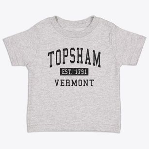 Topsham Vermont Classic Established Toddler T-Shirt