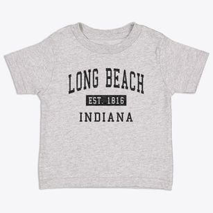 Long Beach Indiana Classic Established Toddler T-Shirt
