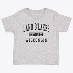 Land O'lakes Wisconsin Classic Established Toddler T-Shirt