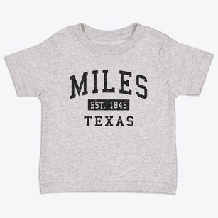 Miles Texas Classic Established Toddler T-Shirt