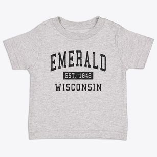 Emerald Wisconsin Classic Established Toddler T-Shirt