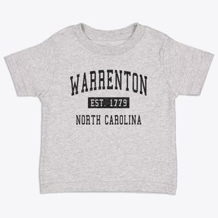 Warrenton North Carolina Classic Established Toddler T-Shirt