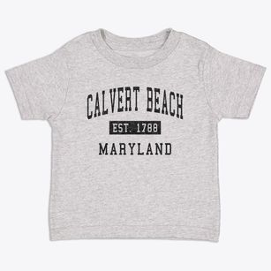 Calvert Beach Maryland Classic Established Toddler T-Shirt