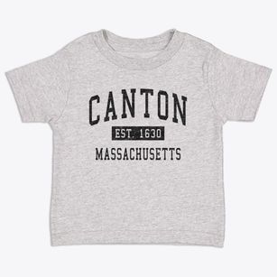 Canton Massachusetts Classic Established Toddler T-Shirt