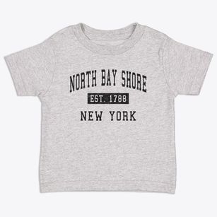 North Bay Shore New York Classic Established Toddler T-Shirt