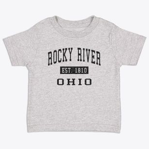 Rocky River Ohio Classic Established Toddler T-Shirt