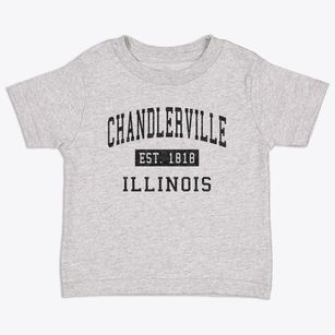 Chandlerville Illinois Classic Established Toddler T-Shirt