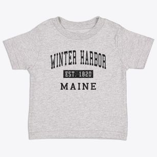 Winter Harbor Maine Classic Established Toddler T-Shirt