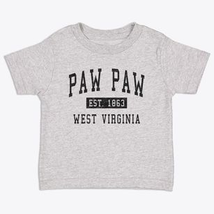 Paw Paw West Virginia Classic Established Toddler T-Shirt