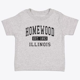 Homewood Illinois Classic Established Toddler T-Shirt