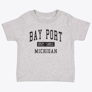 Bay Port Michigan Classic Established Toddler T-Shirt