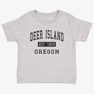 Deer Island Oregon Classic Established Toddler T-Shirt