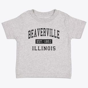 Beaverville Illinois Classic Established Toddler T-Shirt