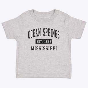 Ocean Springs Mississippi Classic Established Toddler T-Shirt
