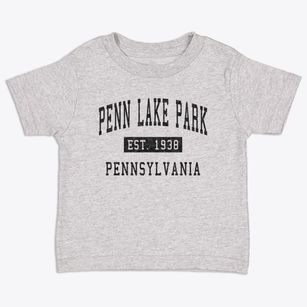Penn Lake Park Pennsylvania Classic Established Toddler T-Shirt