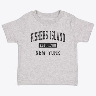 Fishers Island New York Classic Established Toddler T-Shirt