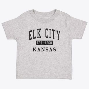 Elk City Kansas Classic Established Toddler T-Shirt