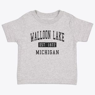 Walloon Lake Michigan Classic Established Toddler T-Shirt