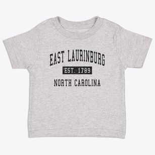 East Laurinburg North Carolina Classic Established Toddler T-Shirt