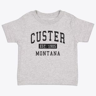 Custer Montana Classic Established Toddler T-Shirt