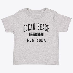 Ocean Beach New York Classic Established Toddler T-Shirt