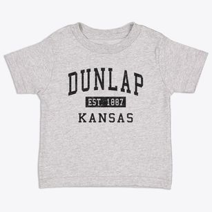 Dunlap Kansas Classic Established Toddler T-Shirt