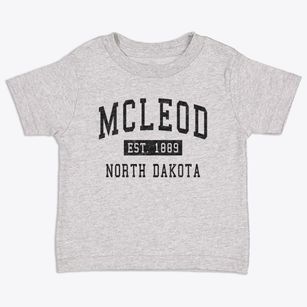 Mcleod North Dakota Classic Established Toddler T-Shirt