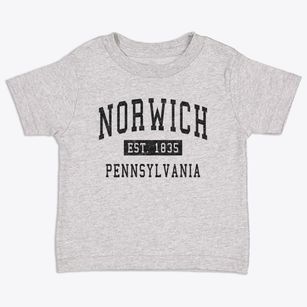 Norwich Pennsylvania Classic Established Toddler T-Shirt