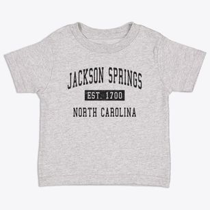Jackson Springs North Carolina Classic Established Toddler T-Shirt