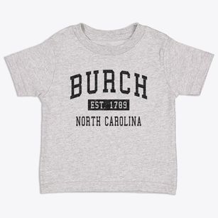 Burch North Carolina Classic Established Toddler T-Shirt