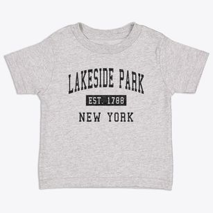 Lakeside Park New York Classic Established Toddler T-Shirt