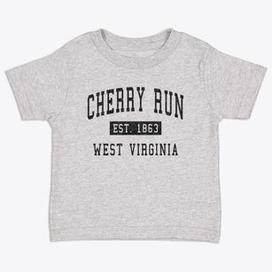 Cherry Run West Virginia Classic Established Toddler T-Shirt