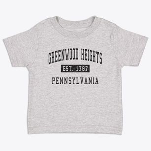 Greenwood Heights Pennsylvania Classic Established Toddler T-Shirt