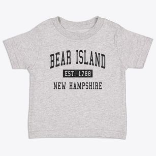 Bear Island New Hampshire Classic Established Toddler T-Shirt