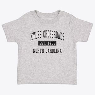 Kyles Crossroads North Carolina Classic Established Toddler T-Shirt