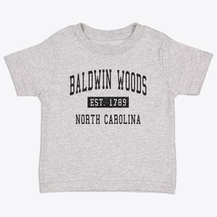 Baldwin Woods North Carolina Classic Established Toddler T-Shirt