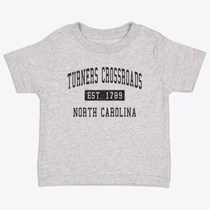 Turners Crossroads North Carolina Classic Established Toddler T-Shirt